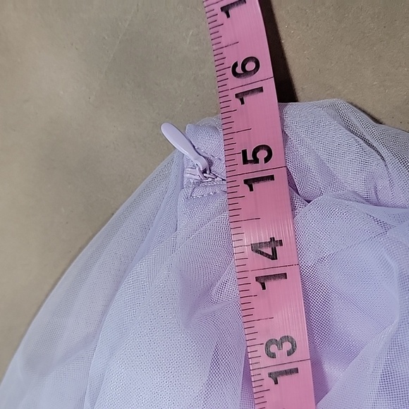 SHEIN Size M (6) Lavender "Enchnt" Tiered Mesh One Shoulder Formal Party Dress - Picture 12 of 16